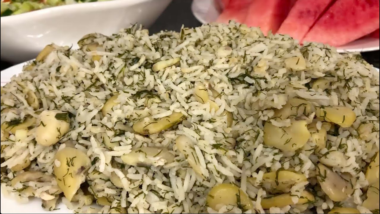 رز بالباقلاء تمن باكلة عراقي من الباقلاء اليابسة بطريقة صحية وسهلة ومضمونة...الطعم رهيب  #١٤٦