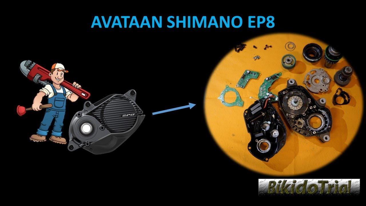 Shimano EP8 moottorin purku - How to open Shimano EP8 motor?