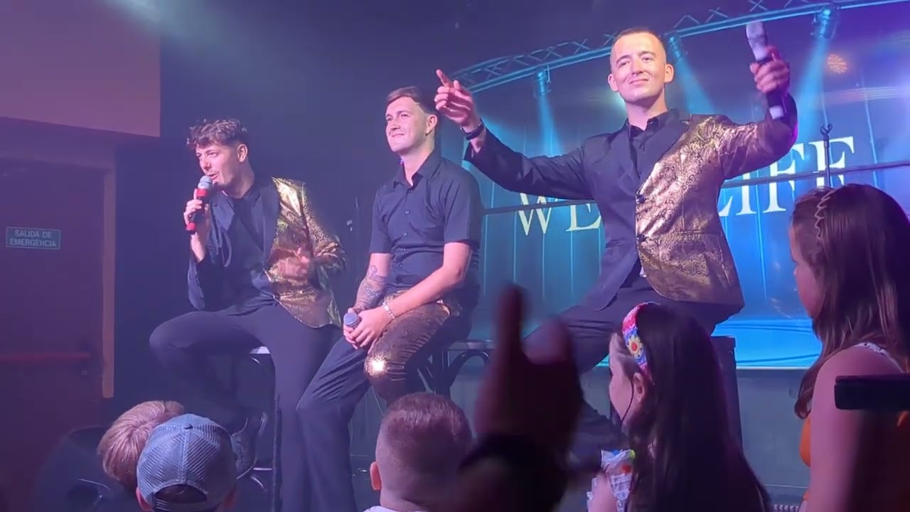 WESTLIFE tribute, Chaplin's Cabaret Bar, Salou, Spain. Aug' 24.