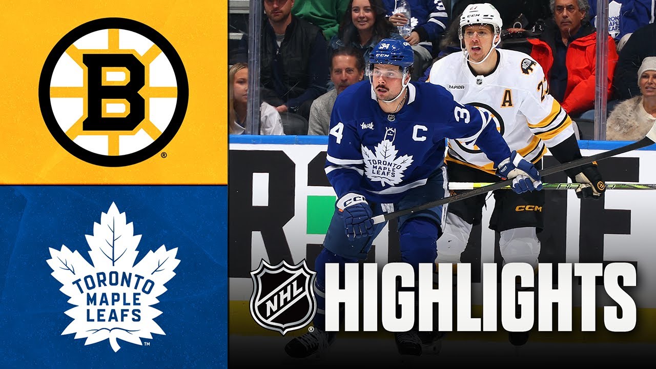NHL Highlights | Bruins vs. Maple Leafs | November 08, 2025