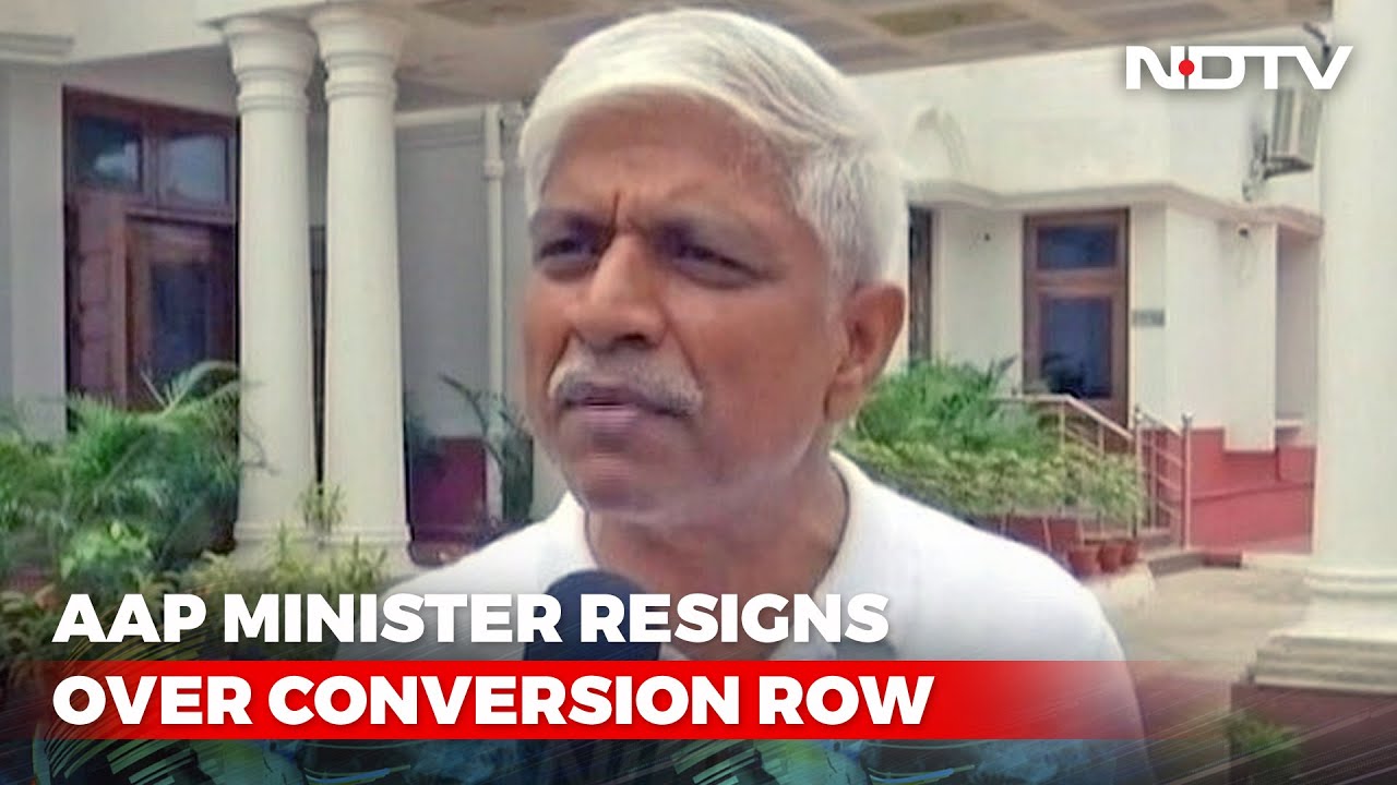Delhi AAP Minister Resigns After Row Over Presence At Conversion Event