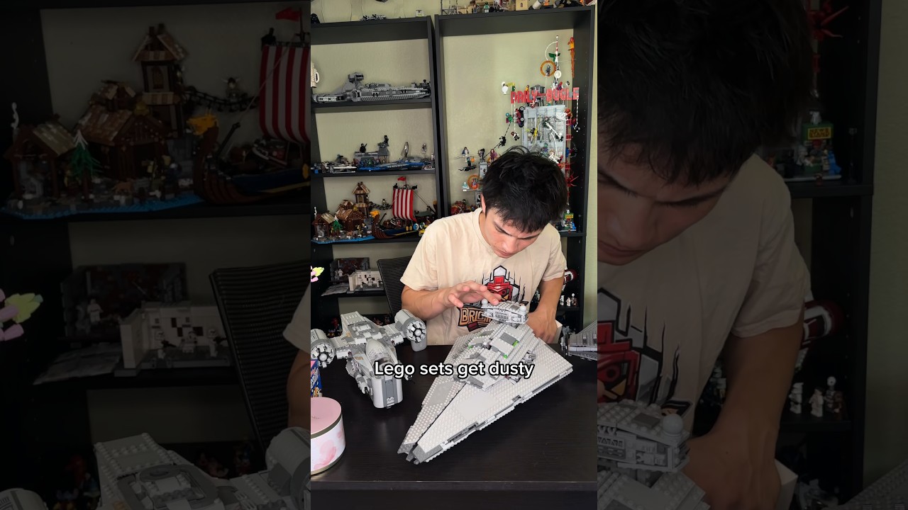 The best way to clean your LEGO sets #lego #shorts #cleanmybricks