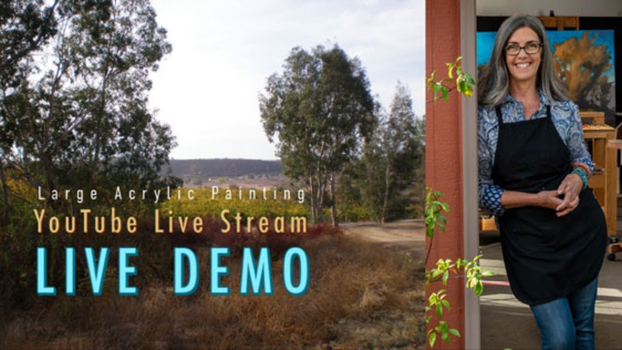 Free Demo! Large Acrylic Painting!