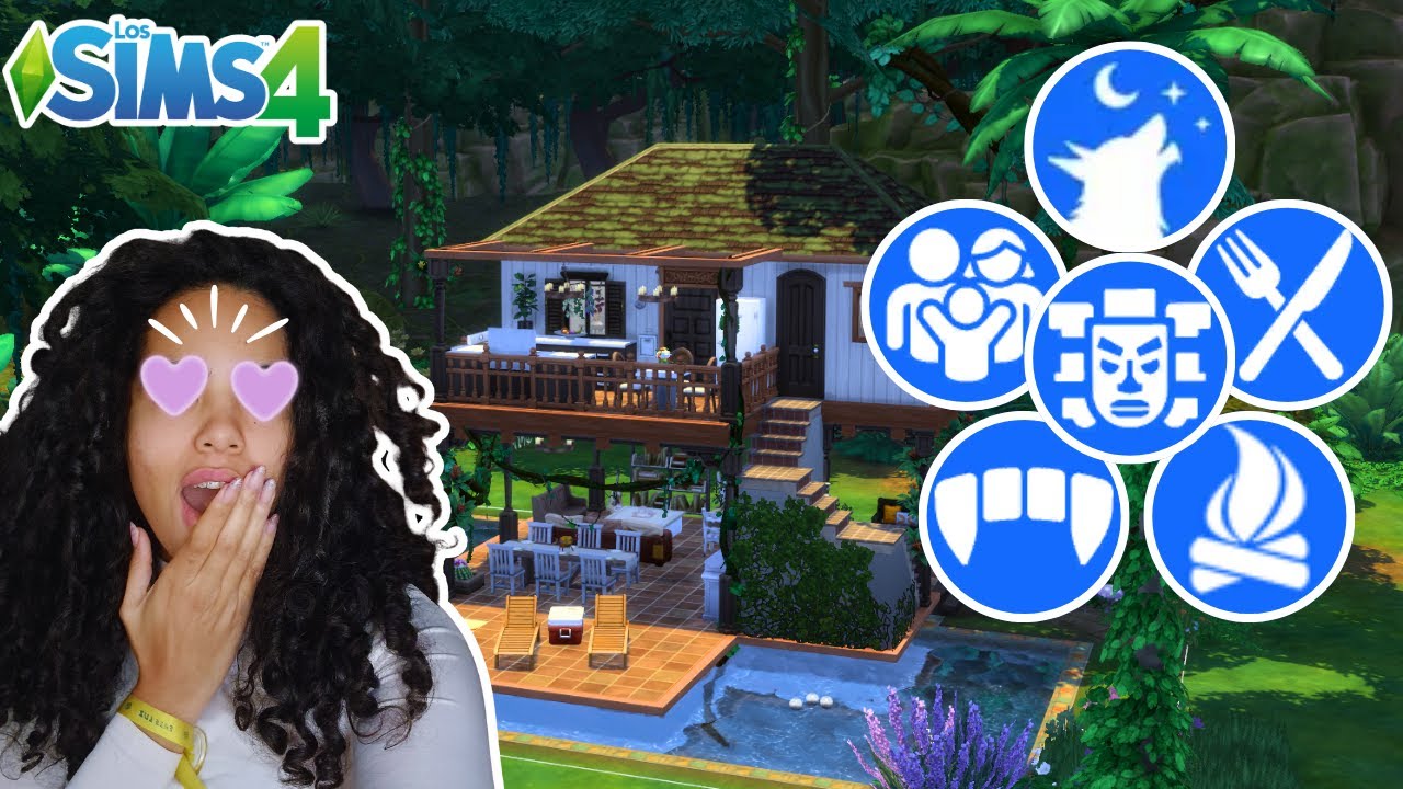 Construyendo SOLO con packs de CONTENIDO || Sims 4