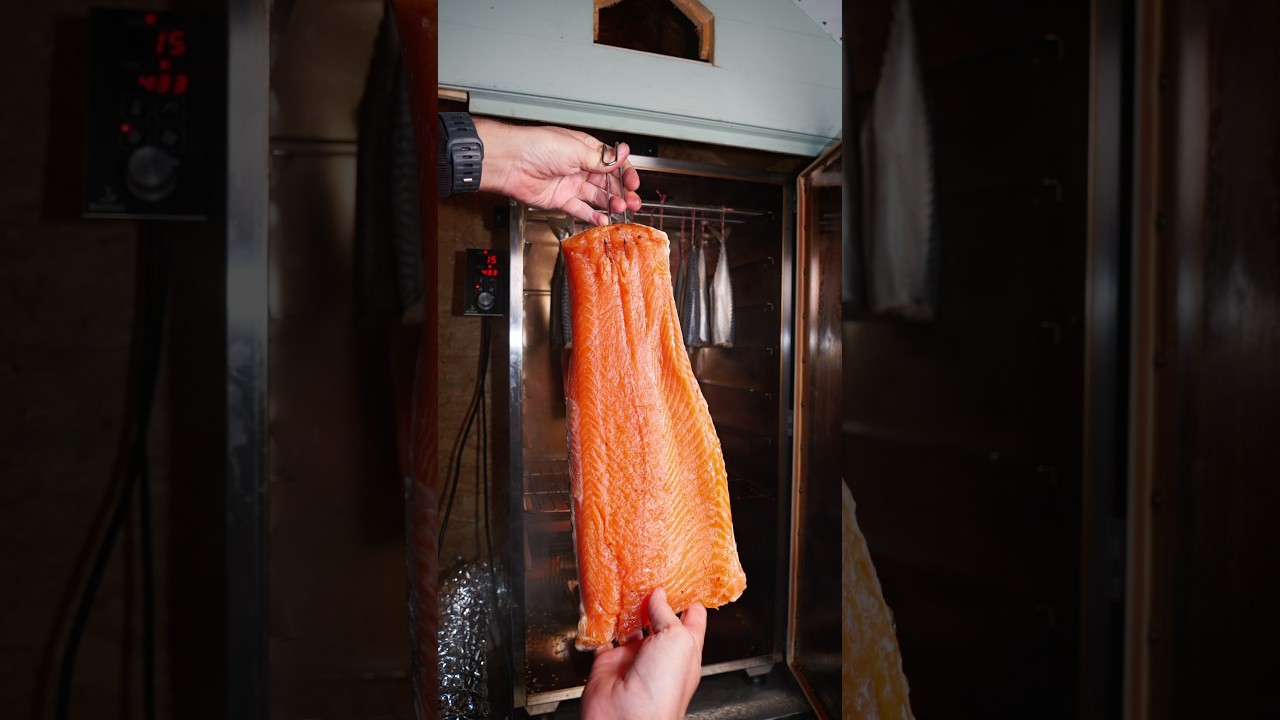 Kaltger&auml;ucherter Lachs aus dem Borniak R&auml;ucherofen