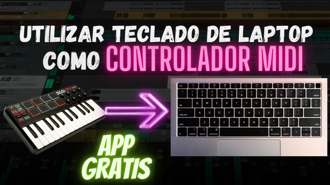 Usar el teclado de una laptop como CONTROLADOR MIDI? FUNCIONA EN CUALQUIER DAW | VMPK