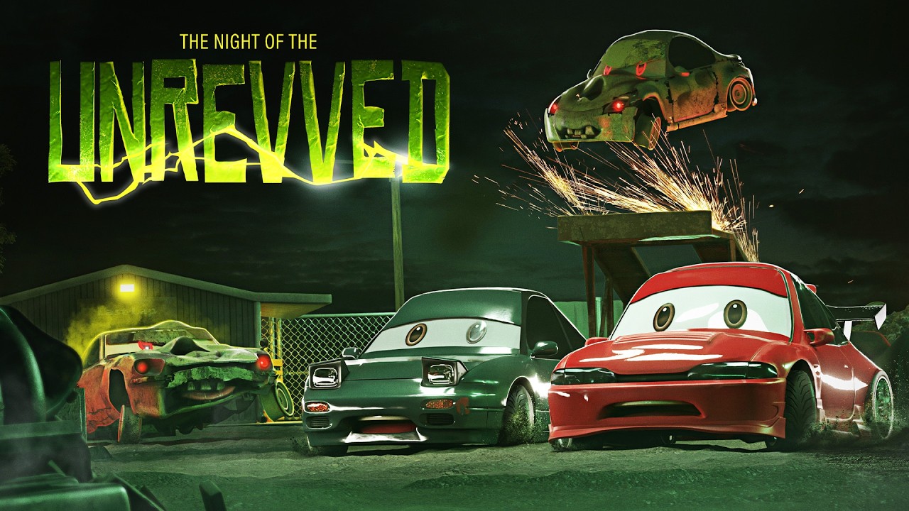 THE NIGHT OF THE UNREVVED | GO CARS ANIMATED STORY FOR KIDS