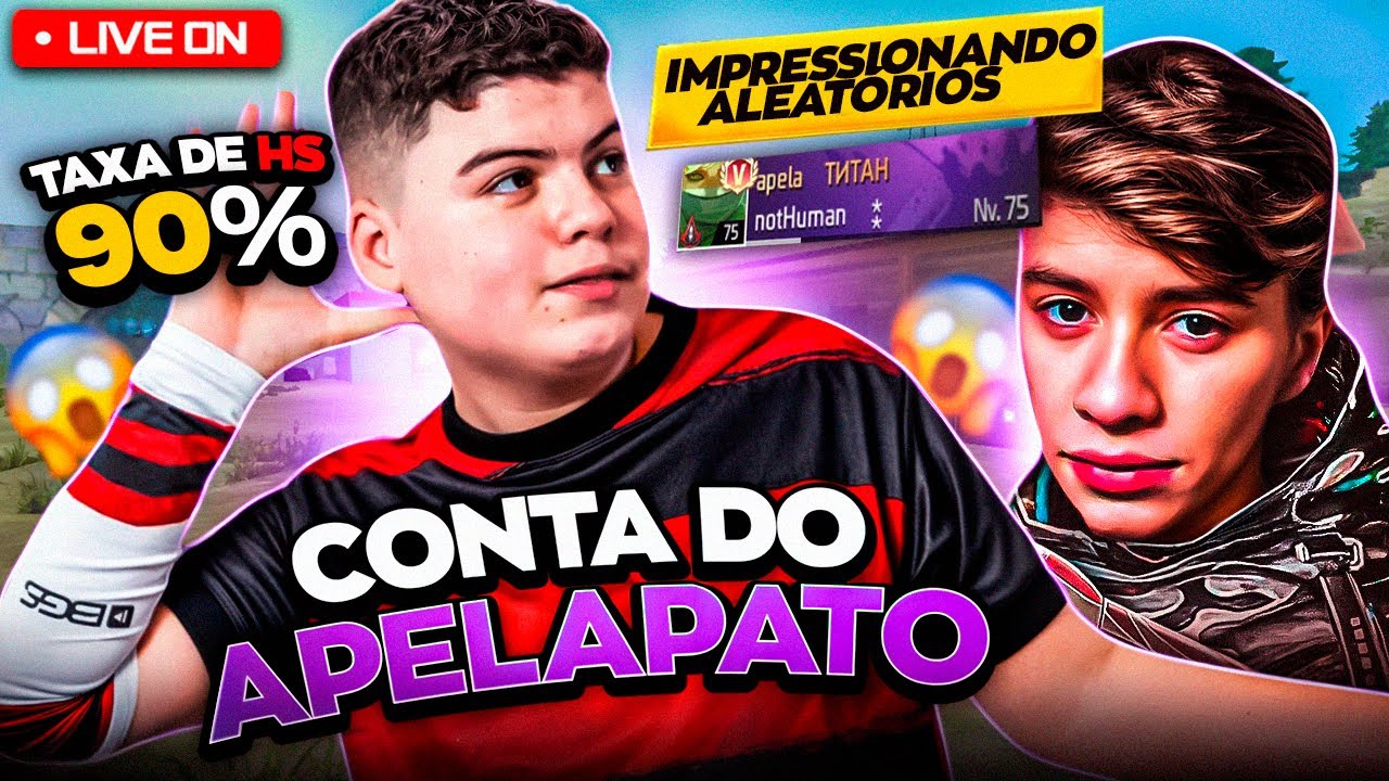 🔴 LIVE! - GUERRA DE GUILDAS! JOGANDO NA CONTA DO APELAPATO! - PHZIN7 LIVE ON FREE FIRE 🔴