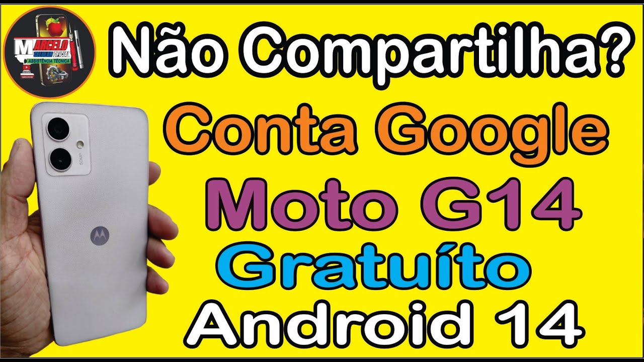 Como Desbloquear Conta Google Moto G14 Guando não Compartilha Android 14