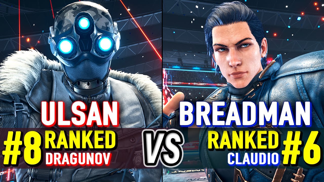 T8 🔥 ULSAN (#8 Ranked Dragunov) vs BREADMAN (#6 Ranked Claudio) 🔥 Tekken 8 High Level Gameplay
