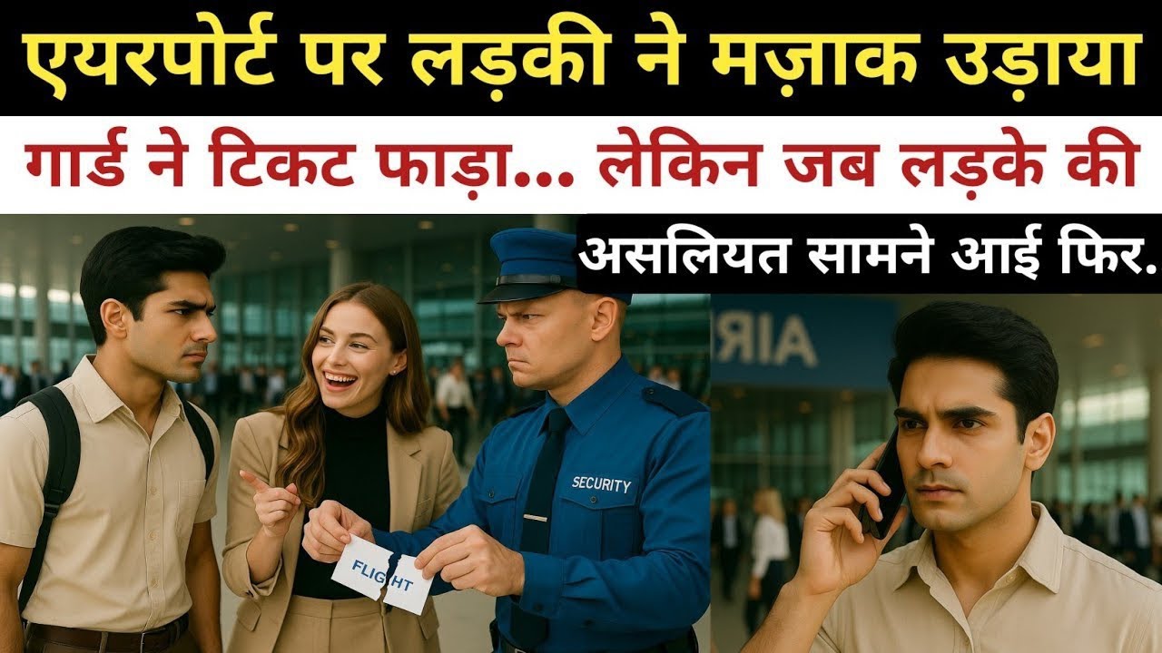 एयरपोर्ट पर लड़की ने उड़ाया मज़ाक, गार्ड ने फाड़ दी टिकट… फिर सामने आई ऐसी सच्चाई कि सब दंग रह गए!