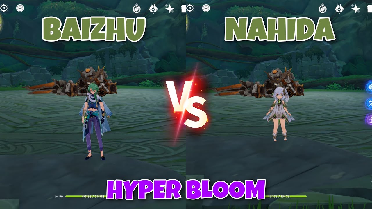 Baizhu vs Nahida Hyperbloom Teams Gameplay Comparisons & Showcases! Who&rsquo;s Better Hyper Bloom Driver?