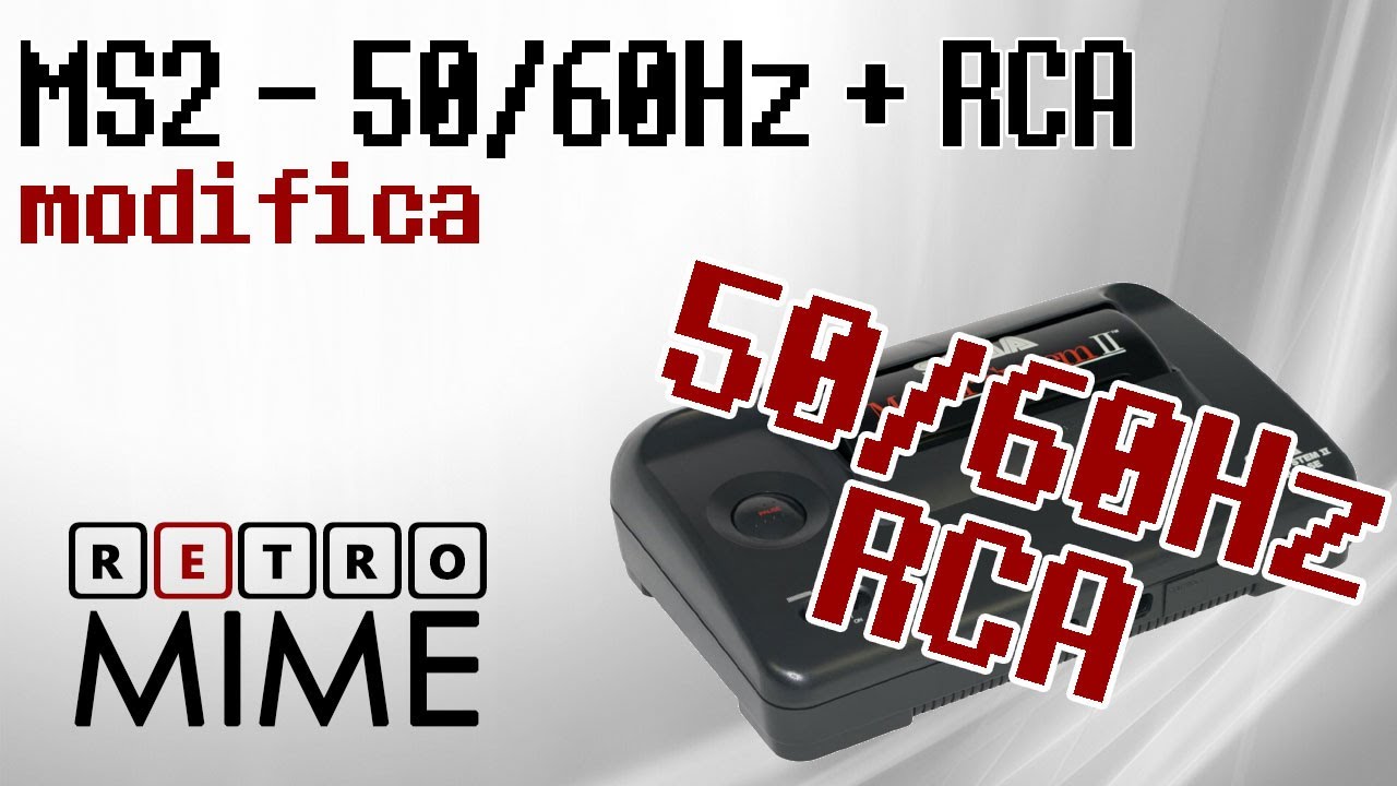 RetroMime - [BRICOGAME] Master System II - 50/60Hz + Uscite RCA