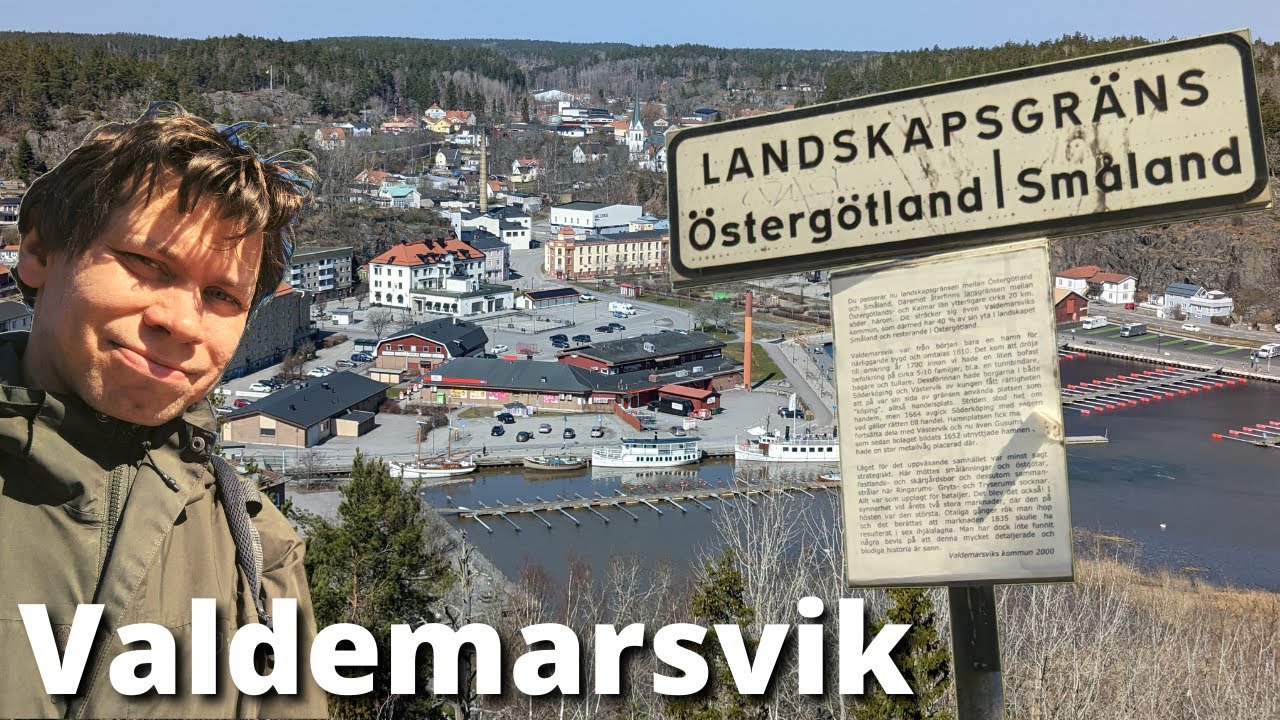 Jag utforskar Valdemarsvik, skärgårdsstaden som ligger både i Östergötland och Småland #4K