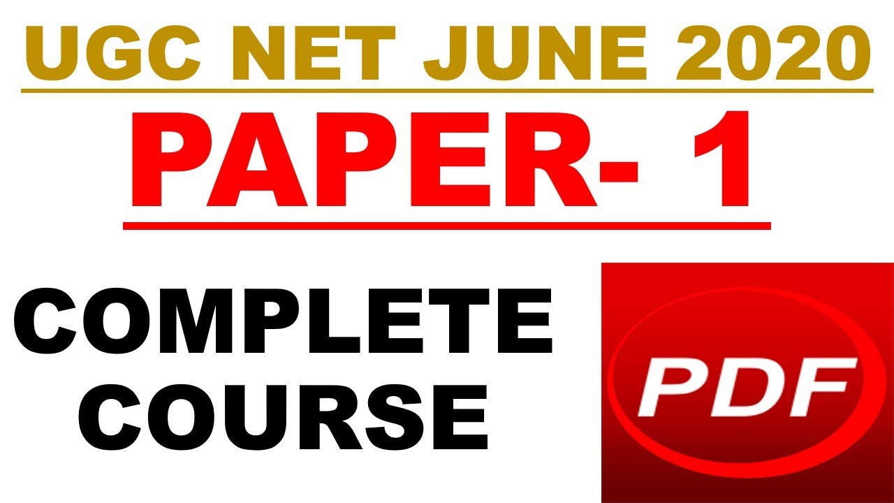 Paper 1 complete pdf Nta Ugc Net june 2020