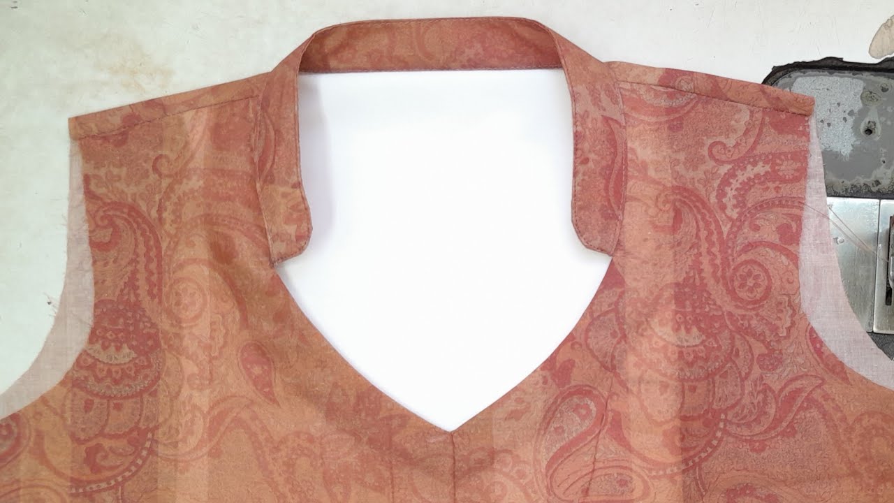 Half collar neck cutting stitching #half collar neck design /kurti half collar neck design