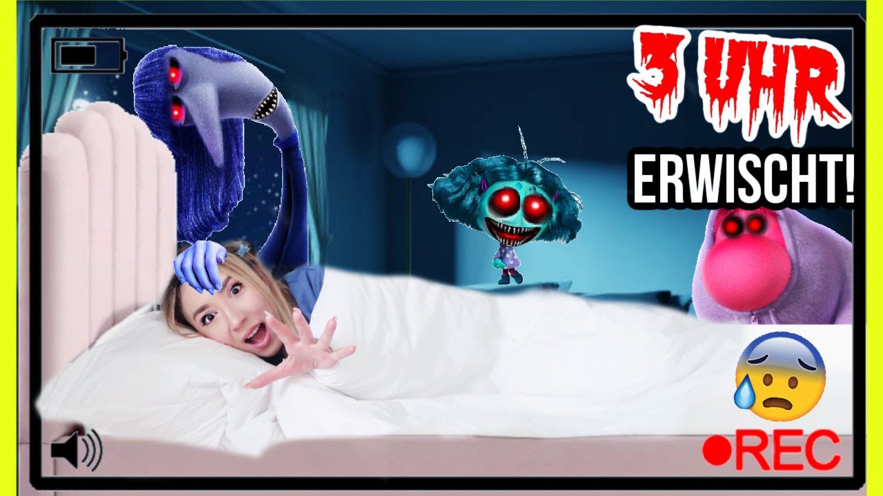 Filme niemals beim SCHLAFEN im Bett 3 Uhr Nachts (Alles steht Kopf 2 Puppen in real life auf Kamera)