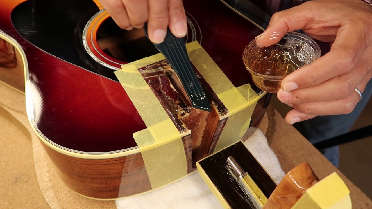 Gluing neck joint on YAMAHA LLX16