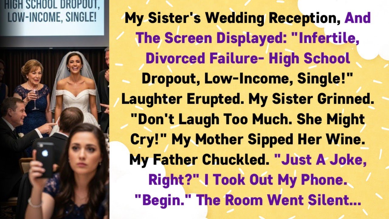 My Sister's Wedding Reception, And The Screen Displayed: 