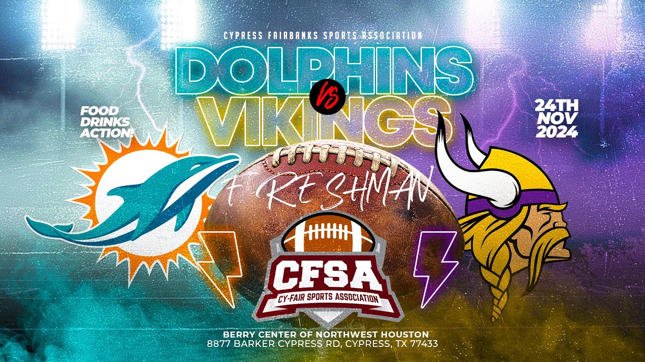 🏈 C.F.S.A. 2024 Freshman Super Bowl | Dolphins vs. Vikings 🏟️