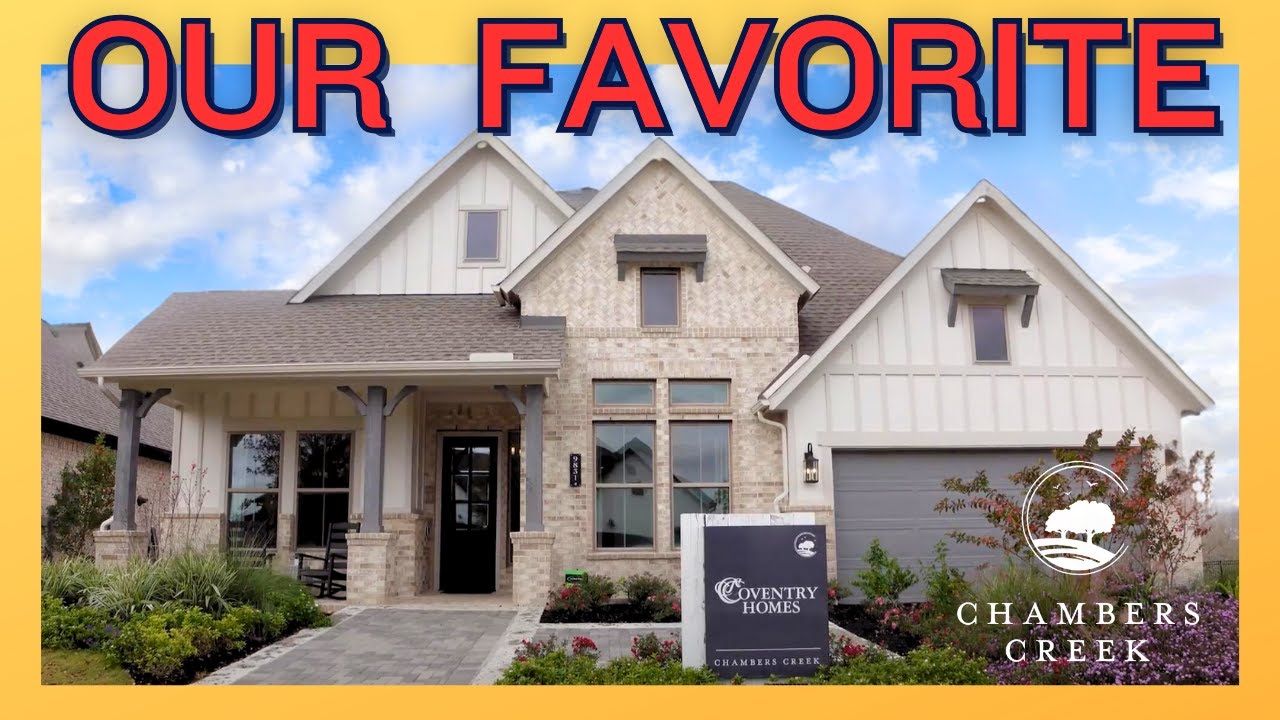 Coventry Homes Model Home Tour In Chambers Creek Active Adult Community Near Houston Texas