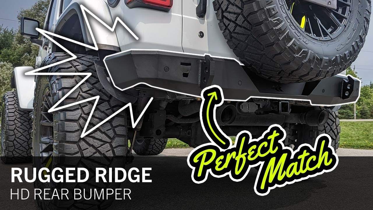 Установка заднего бампера Rugged Ridge HD: идеальное стальное обновление для Jeep JL и JK