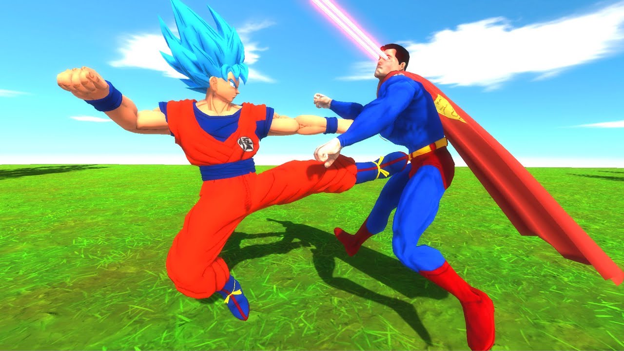 Goku Vs Superman - What If Battle? - Animal Revolt Battle Simulator