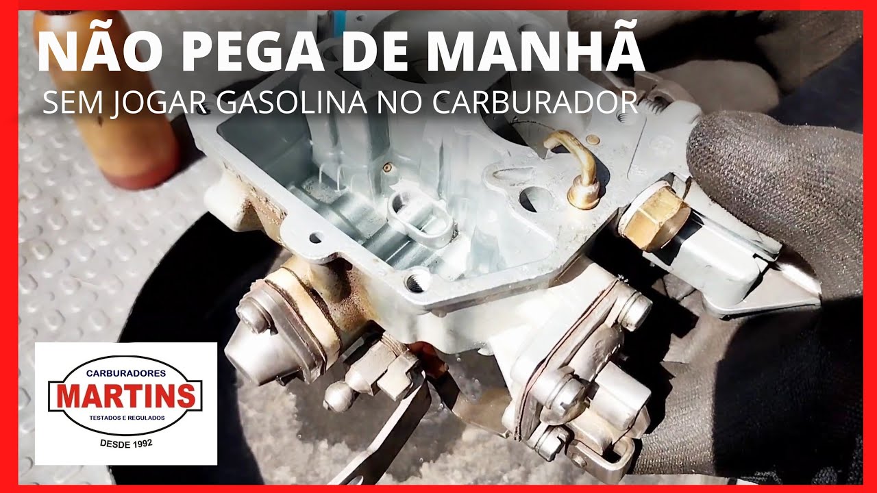 Não pega de manhã ou na primeira partida, sem jogar gasolina no carburador/ Porque isso acontece?