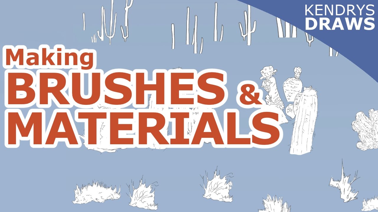 Clip studio paint - How to make brushes and materials
