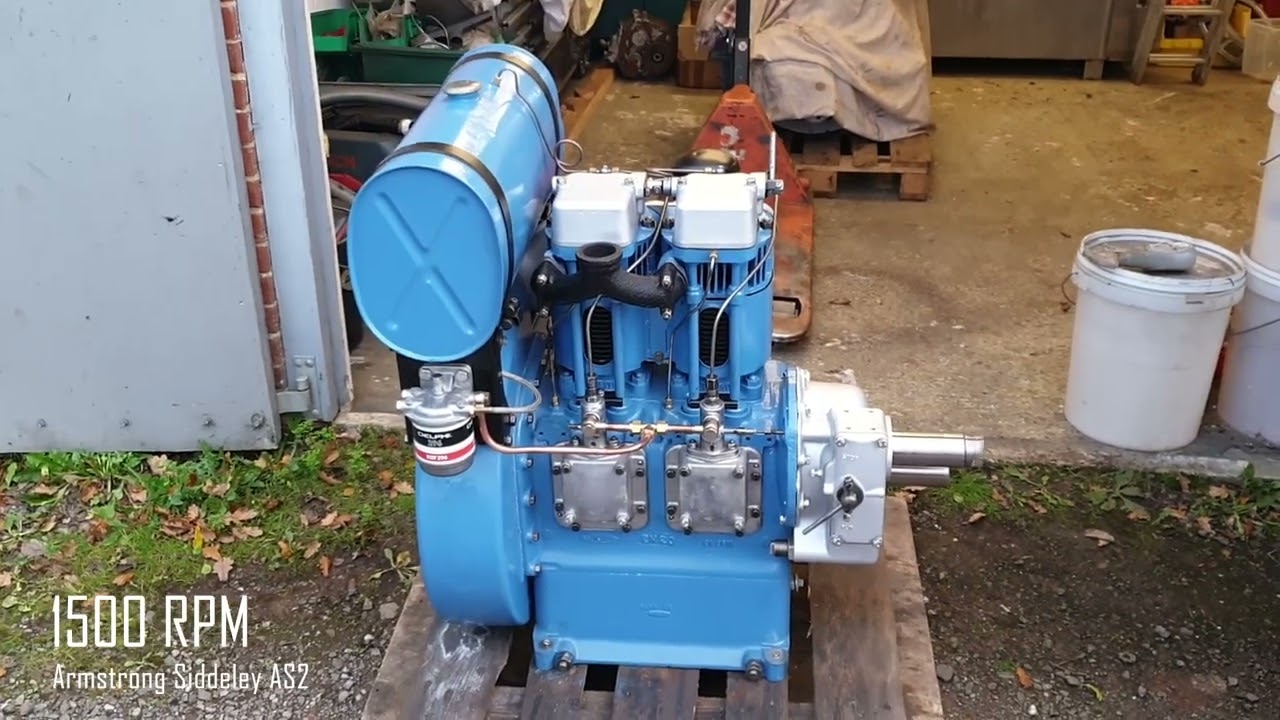 Armstrong Siddeley AS2 test run after overhaul