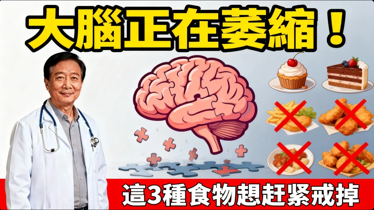 比腦梗更可怕！大腦正在慢慢萎縮？這几種食物是「大腦殺手」，很多人天天都在吃，趕緊戒掉！