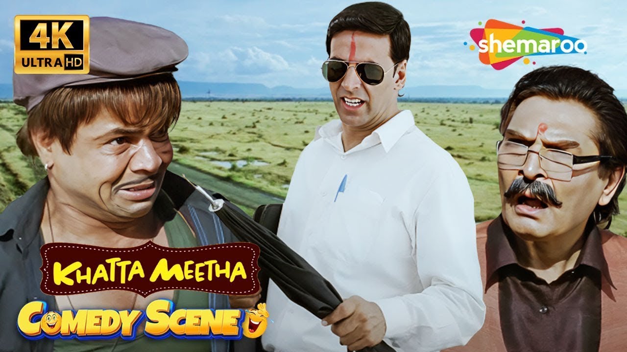 Abey BHOOKHE NANGE AADMI | Khatta Meetha Movie 4K COMEDY Scenes | Rajpal Yadav, Akshay Kumar, Asrani