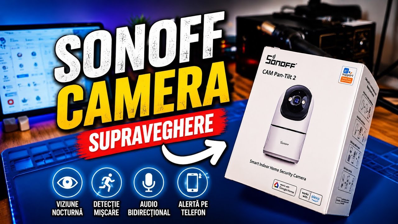 Unboxing Cameră Supraveghere Sonoff 🔥 Test și Păreri | Cameră WiFi pentru Siguranța Casei