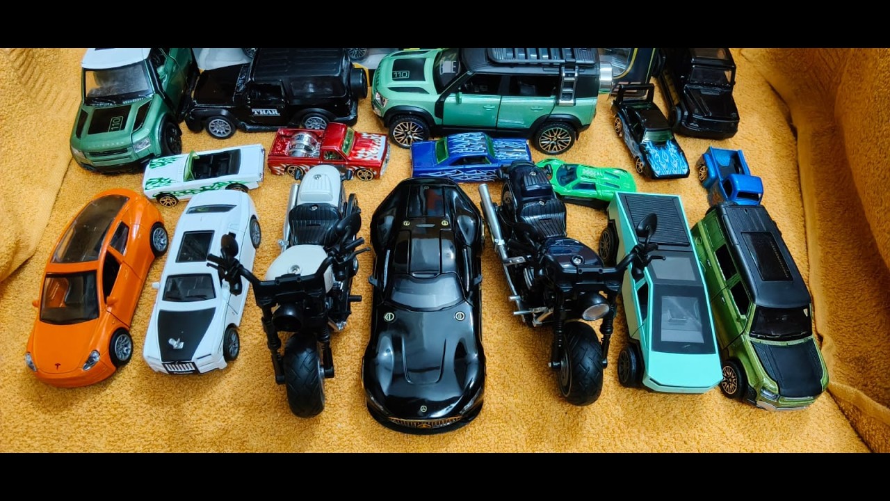 miniature metal cars fortuner , thar, defender, rolce royce,  mercedes, mini cooper, toyota