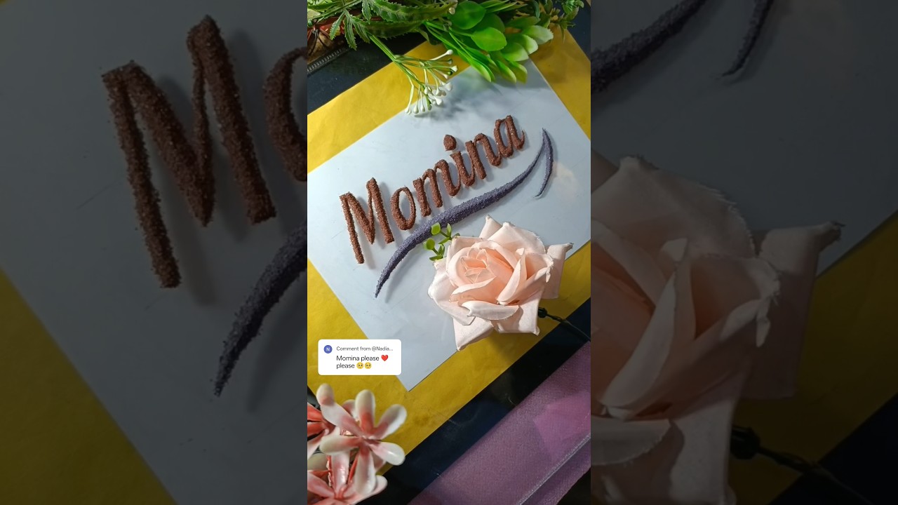Momina |Name in sand