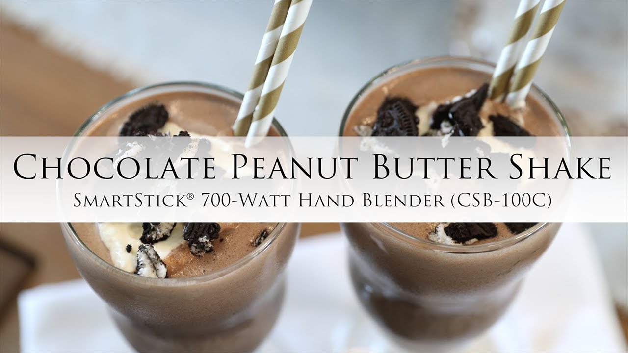 Cuisinart Smart Stick 700 Watt Hand Blender and Knife Chocolate Peanut Butter Shake