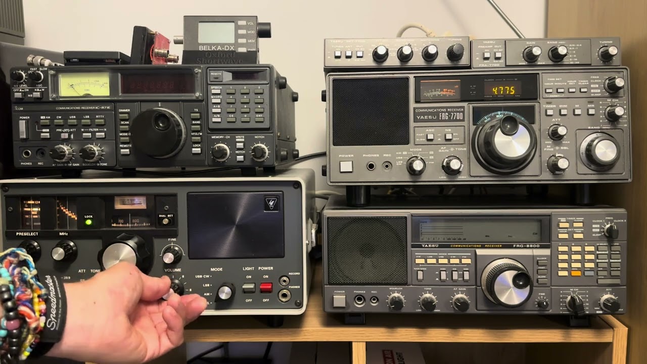 Yaesu FRG-7 versus FRG-7700: Radio Tarma 4775 kHz, Peru, tropical band reception test
