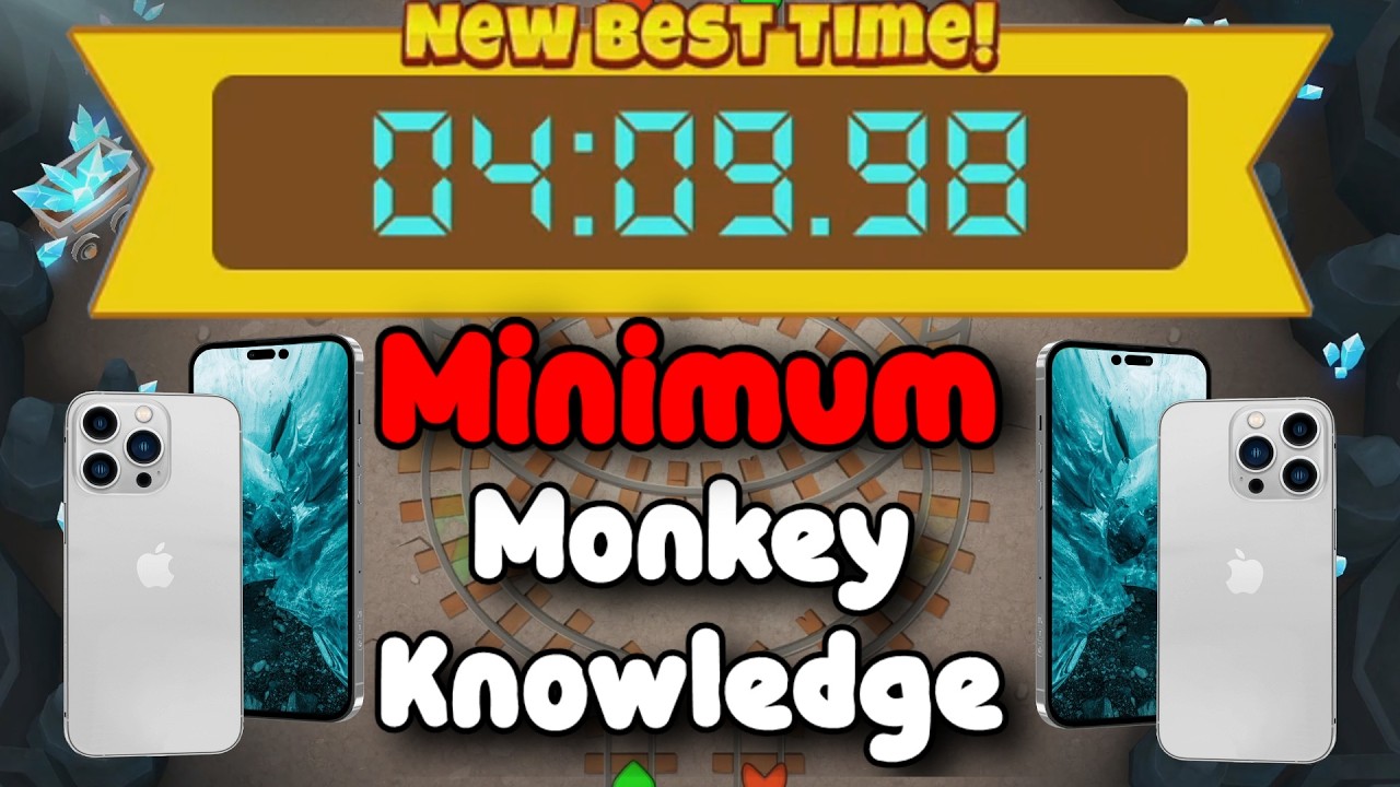 BTD6 Race Mobile Friendly Tutorial 📱 Minimum Monkey Knowledge 📱 Underground Racing