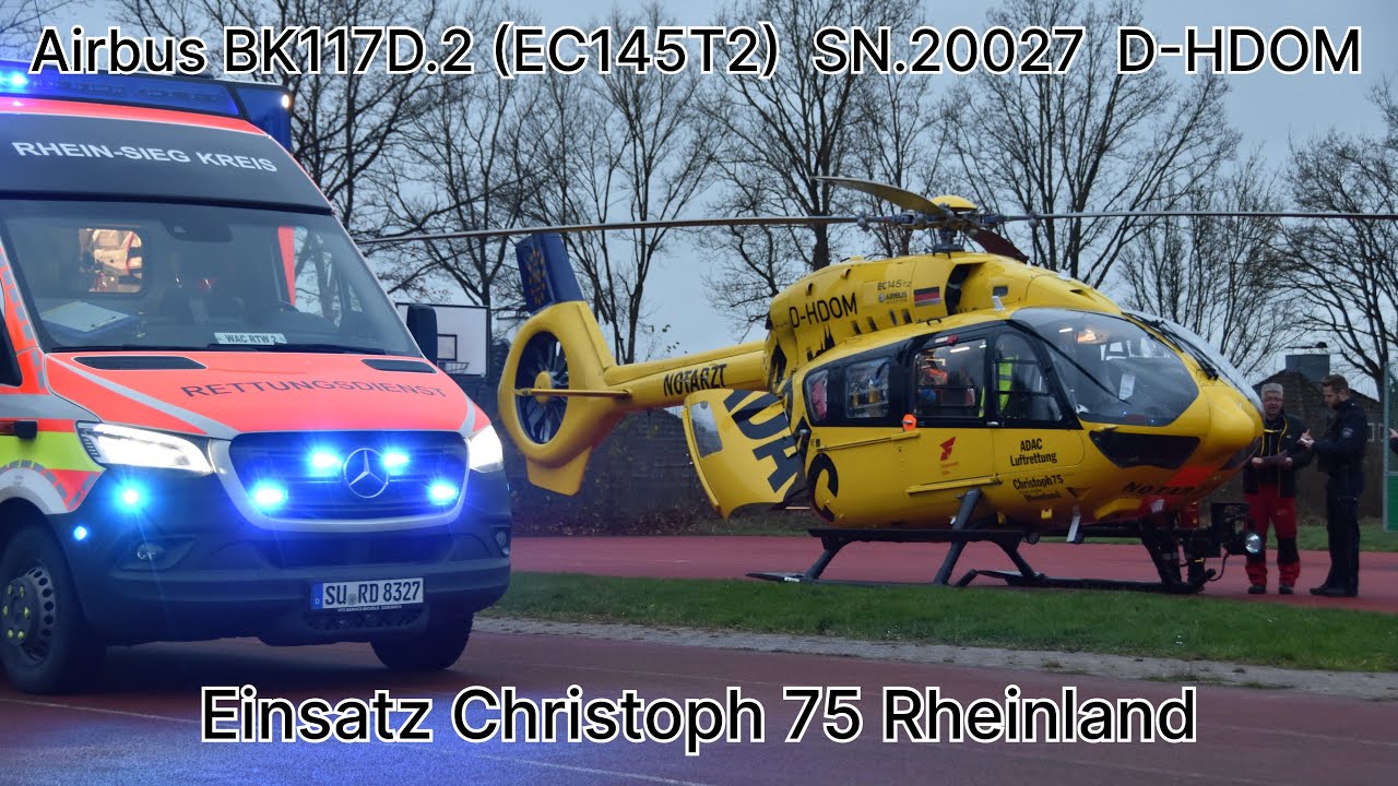 Christoph (75) Rheinland H145 D-HDOM December 14, 2024 Theodor-Heuss Realschule Einsatz
