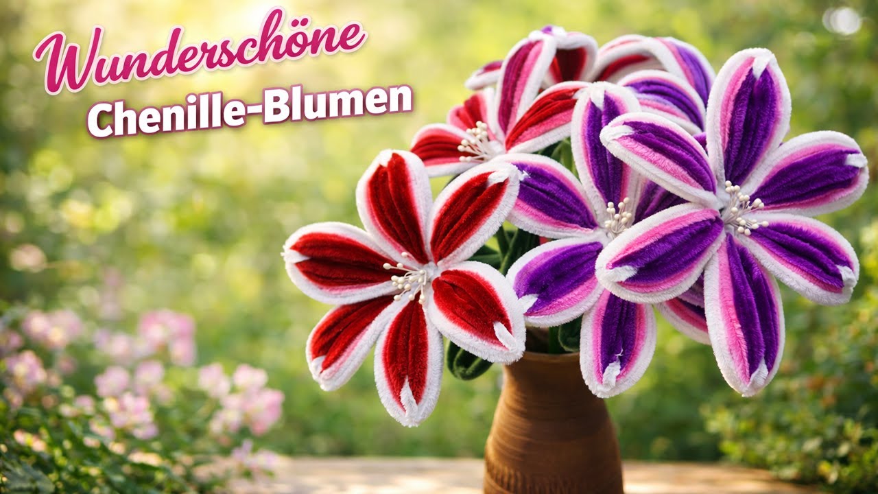 Blumen für Jung & Alt: Blumen aus Pfeifenputzern | Fingerfertigkeit & Auge-Hand-Koordination fördern