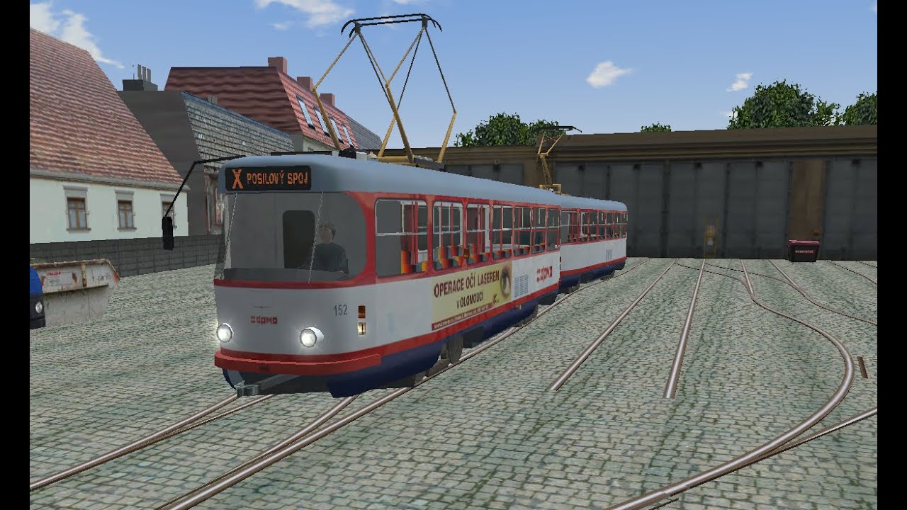 Microsoft Train Simulator - MHD Olomouc | Posila po fotbale