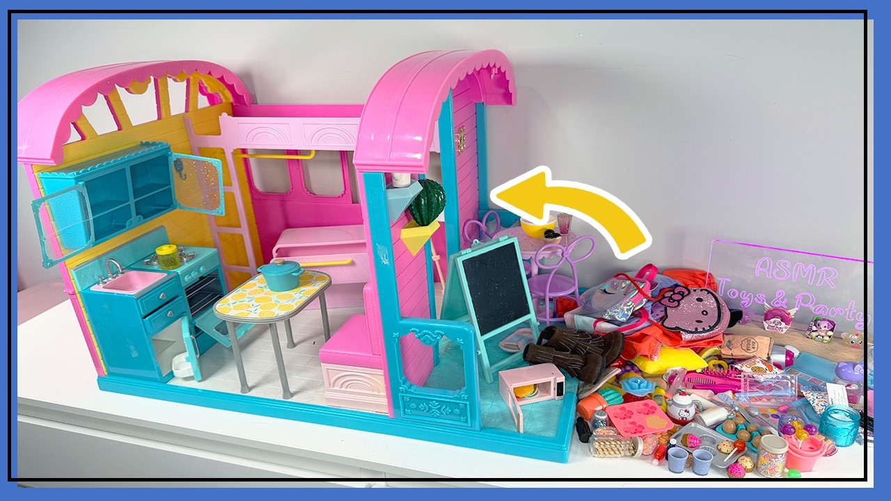 ASMR 🏡 Organizing My Mini GG Home + Hello Kitty Decor | Glitter Girls ✨ No Talking