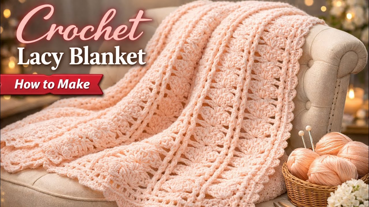 Beautiful Crochet Shawl Pattern 💯 / Step-by-Step Tutorial ✨️🧶