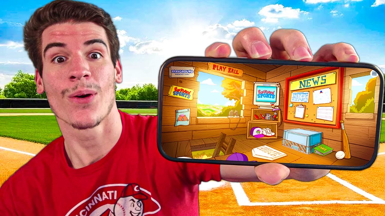 I Tried the NEW MOBILE Backyard Baseball Game!