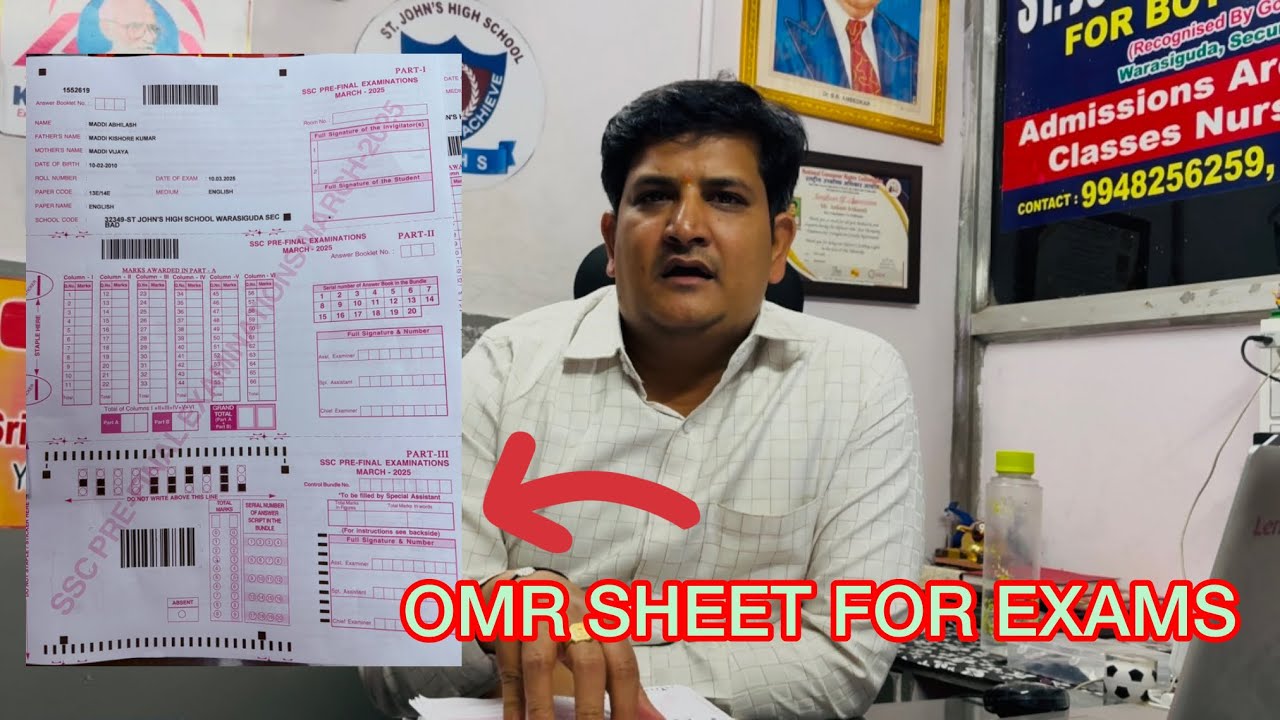 TOSS-OMR SHEETS FOR EXAMS- SSC & INTER