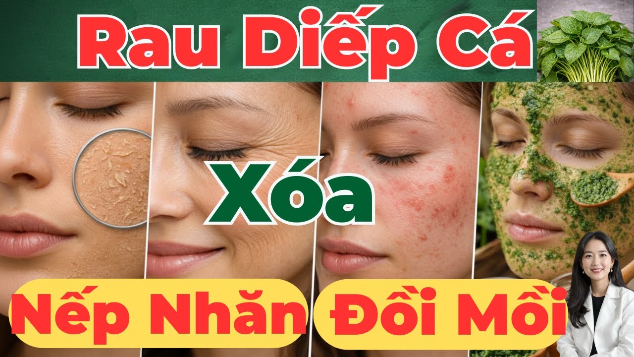 Xóa Nếp Nhăn Mờ Đồi Mồi Đúng Cách Bằng Rau Diếp Cá. Lấy Lại Làn Da Như Ở Tuổi Đôi Mươi Sau 2 Tuần.