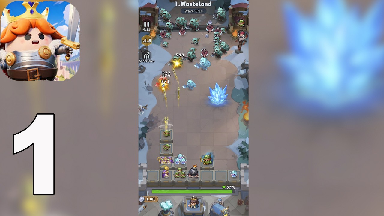 Evo Defense: Merge TD - Gameplay Walkthrough part 1(iOS,Android)