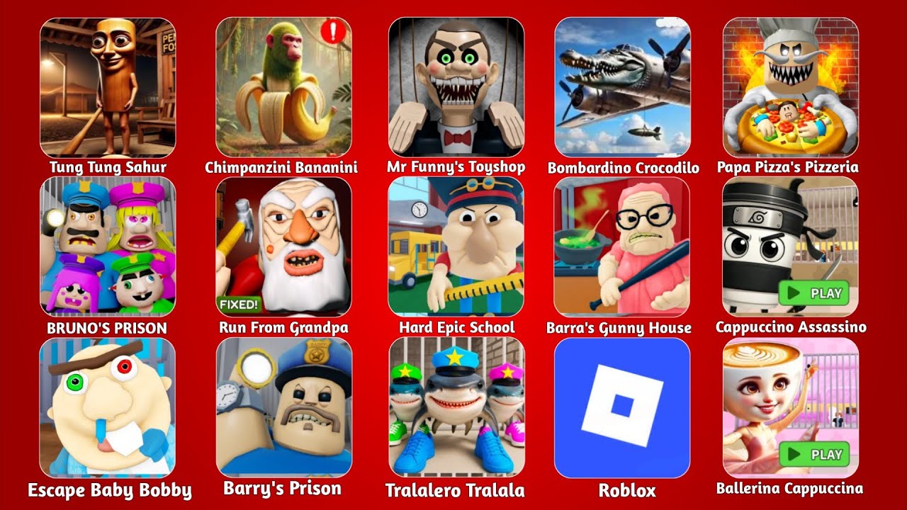 ROBLOX:BRUNO'S FAMILY PRISON RUN! (OBBY),EPIC SCHOOL ESCAPE! (OBBY),CARNIVAL OF TERROR OBBY!#roblox