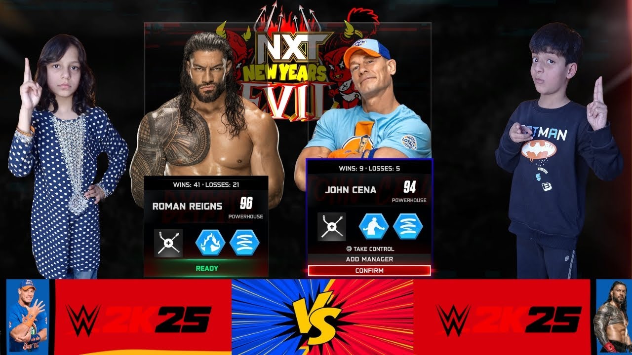 Roman Reigns vs John Cena | WWE 2K25 Full Match