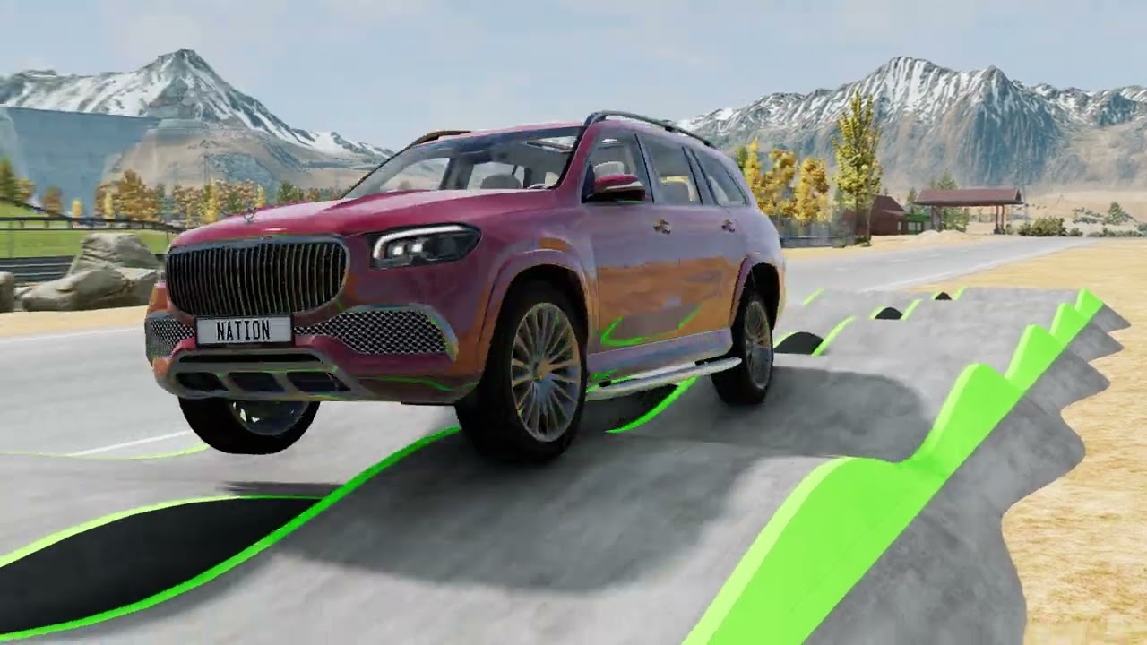 Cars vs Suspension Test- BeamNG Drive 